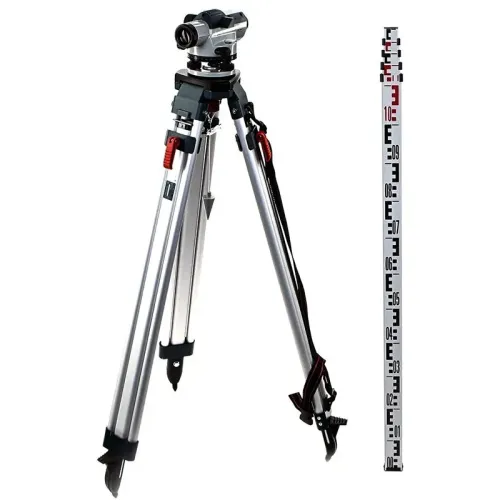 Bosch GOL 20 D Professional оптический нивелир со штативом BT 160 и рейкой GR 500, 0601068402