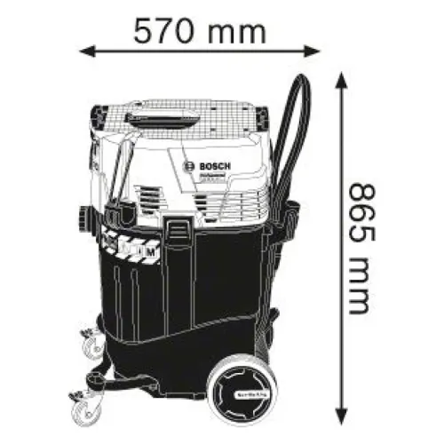 Bosch GAS 55 M AFC Professional пылесос промышленный, 06019C3300