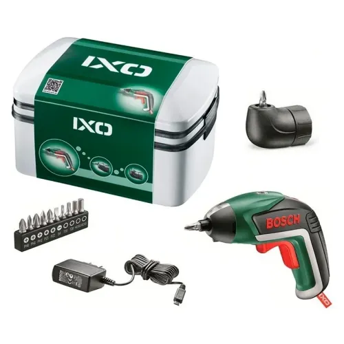 Bosch IXO V Set аккумуляторная отвертка с битами и угловой насадкой, 06039A8021