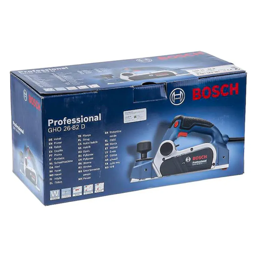 Bosch GHO 26-82 D Professional электрорубанок, 06015A4301