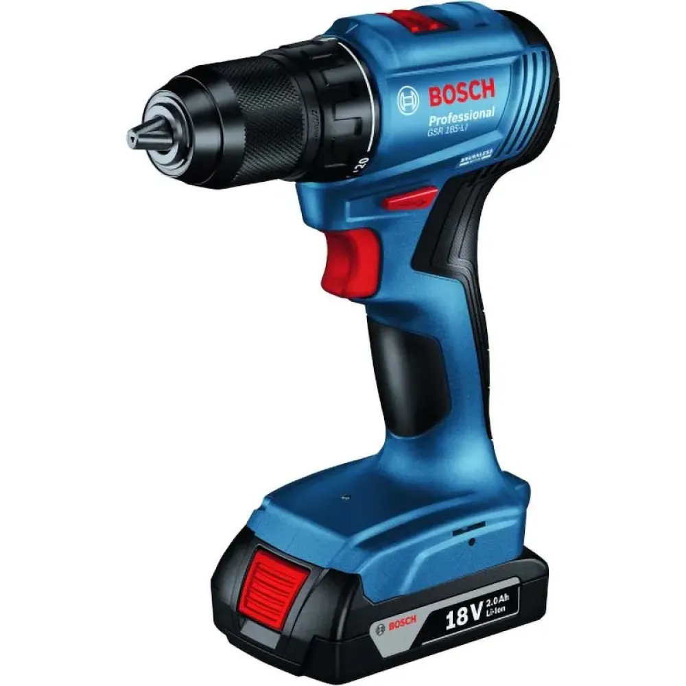 Bosch GSR 185-LI Professional аккумуляторный шуруповерт (1 x 4 Ач, ЗУ), 06019K3005