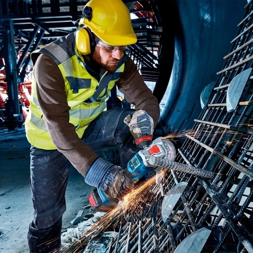 Bosch GWX 18V-15 SC Professional Solo аккумуляторная болгарка (без АКБ и ЗУ) с модулем Bluetooth, 06019H6500