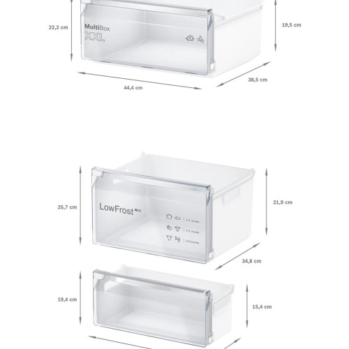 Встраиваемый двухкамерный холодильник Bosch KIV87NSE0