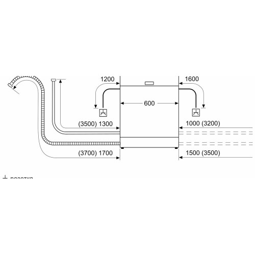 Встраиваемая посудомоечная машина Bosch SMV2IKX1HR