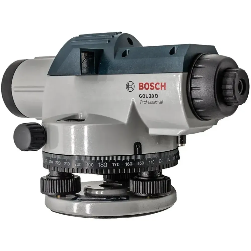 Bosch GOL 20 D Professional оптический нивелир со штативом BT 160 и рейкой GR 500, 0601068402