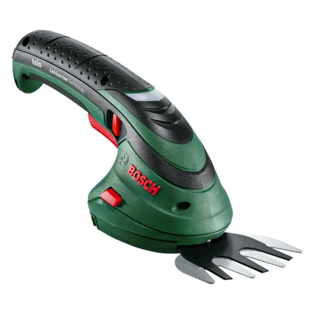 Bosch Isio 3 аккумуляторные ножницы (1 x 1.5 Ач, ЗУ) с ножем для травы, 0600833106