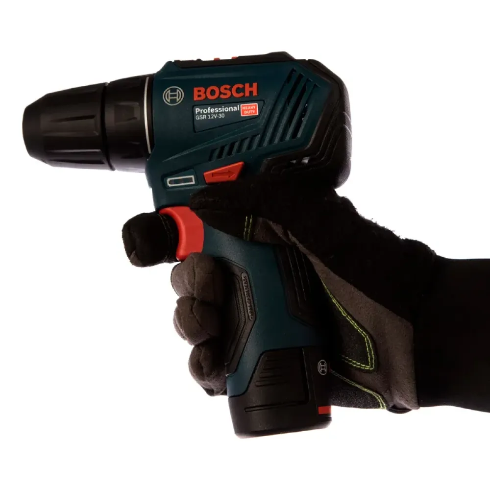 Bosch GSR 12V-30 Professional аккумуляторная дрель-шуруповерт (2 x 2 Ач, ЗУ), 06019G9020