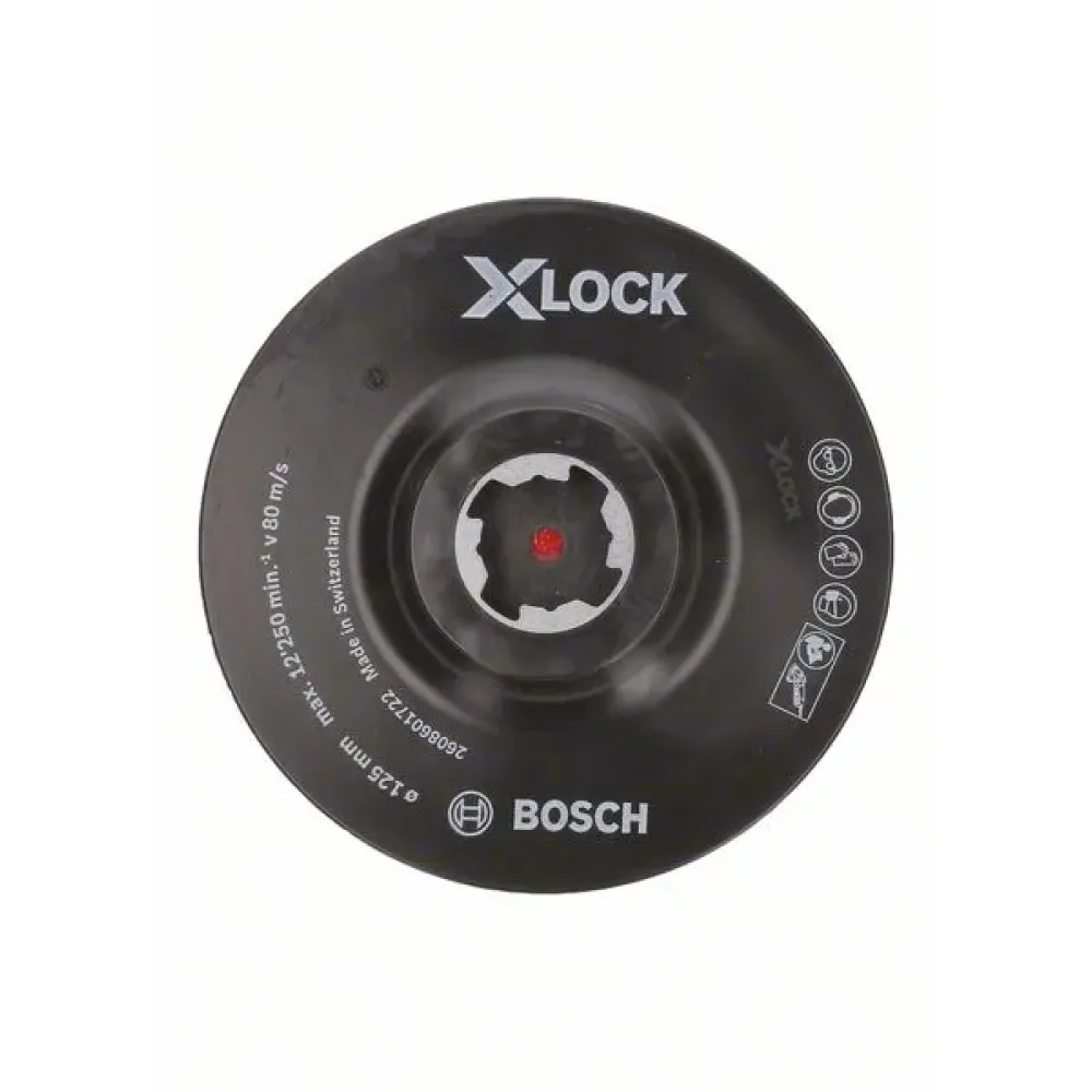 Bosch X-LOCK опорная тарелка 125 мм с липучкой, 2608601722