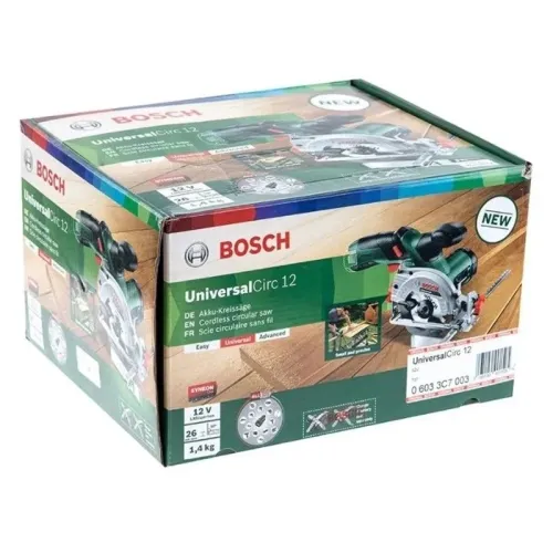 Bosch UniversalCirc 12 Solo аккумуляторная дисковая пила (без АКБ и ЗУ), 06033C7003