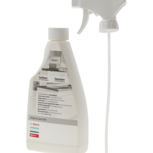 Растворитель жира Bosch для вытяжек, электро- и газовых плит, мебели