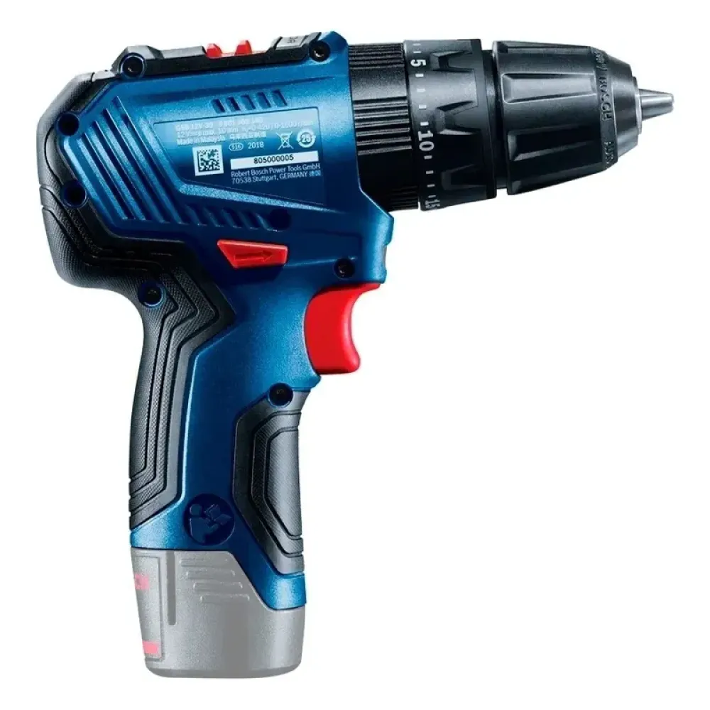 Bosch GSB 12V-30 Professional аккумуляторная ударная дрель-шуруповерт (2 x 2 Ач, ЗУ), 06019G9120