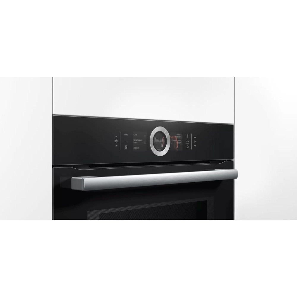 Духовой шкаф с микроволнами и паром Bosch HNG6764B6