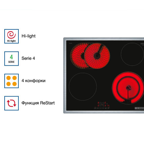 Электрическая варочная панель Bosch PKN 645 BB2E