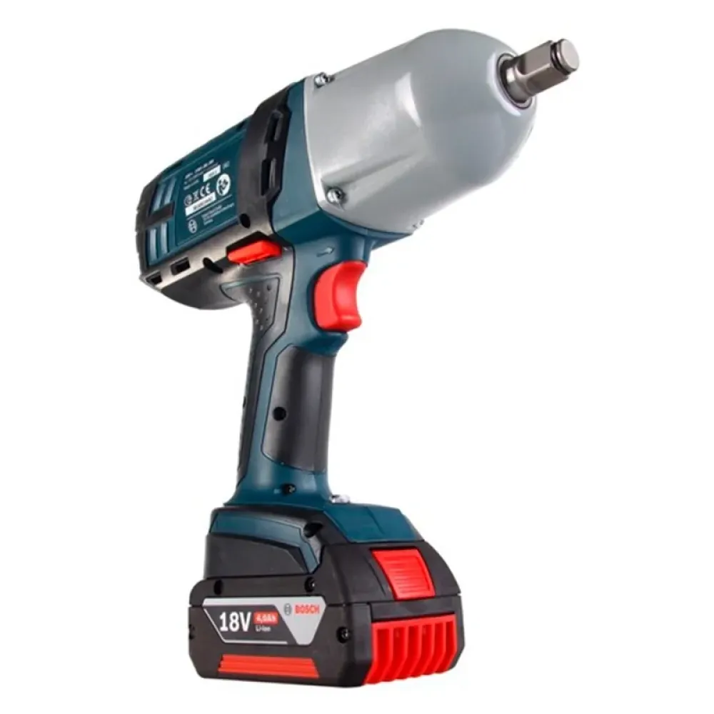 Bosch GDS 18 V-LI HT Professional аккумуляторный гайковёрт (2 x 4 Ач, ЗУ), 06019B130A