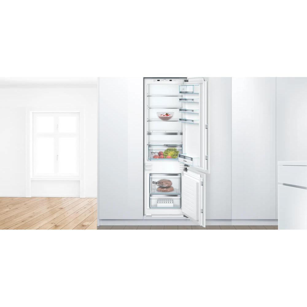 Встраиваемый двухкамерный холодильник Bosch KIS87AFE0