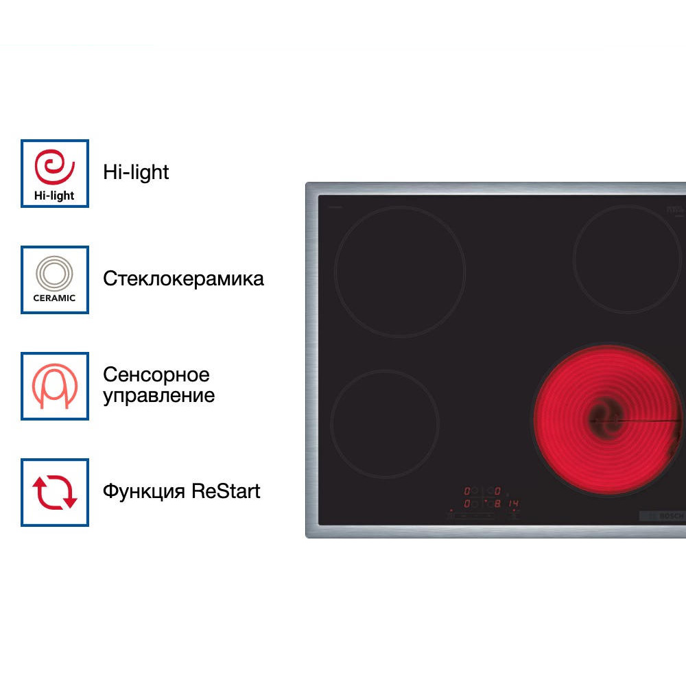 Электрическая варочная панель Bosch PKE645BB2