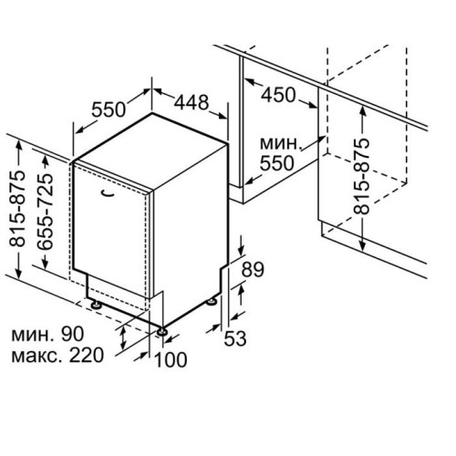 Встраиваемая посудомоечная машина Bosch SPV25CX10R