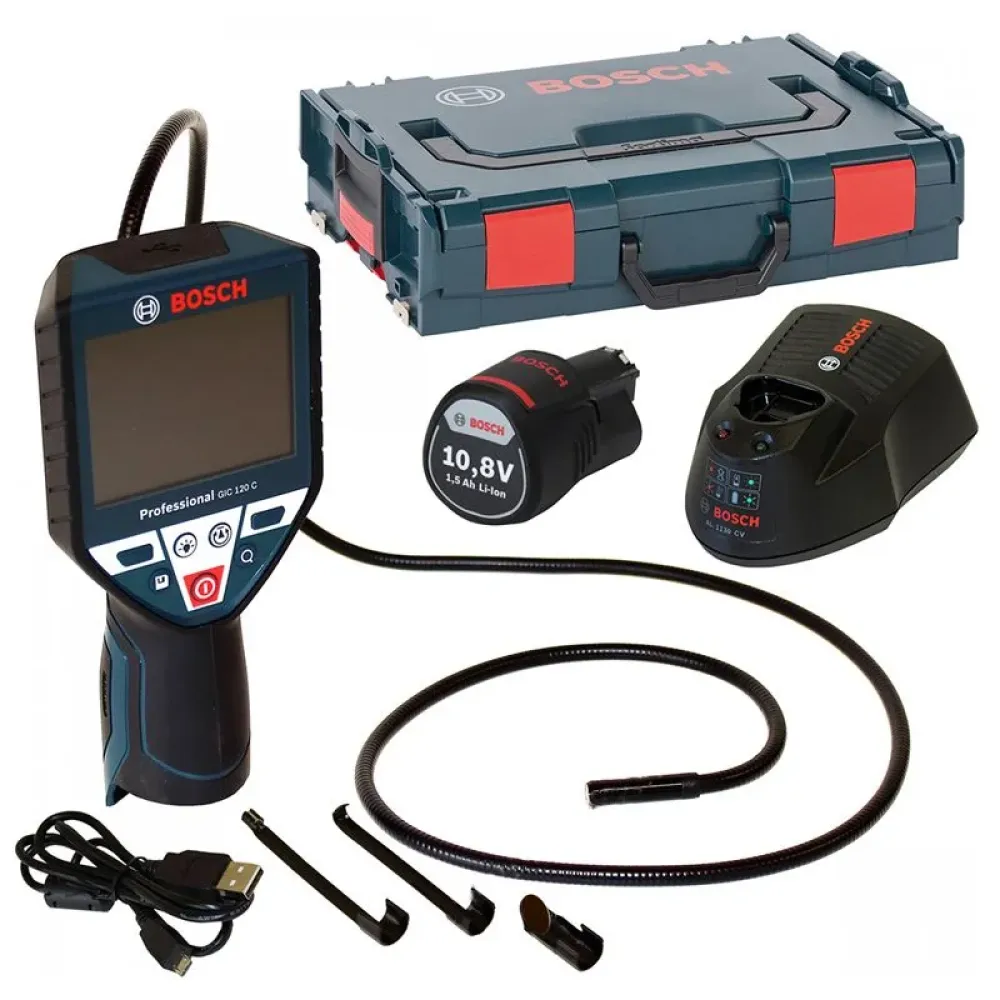 Bosch GIC 120 C Professional видеоэндоскоп (1 x 2 Ач, ЗУ), 0601241201