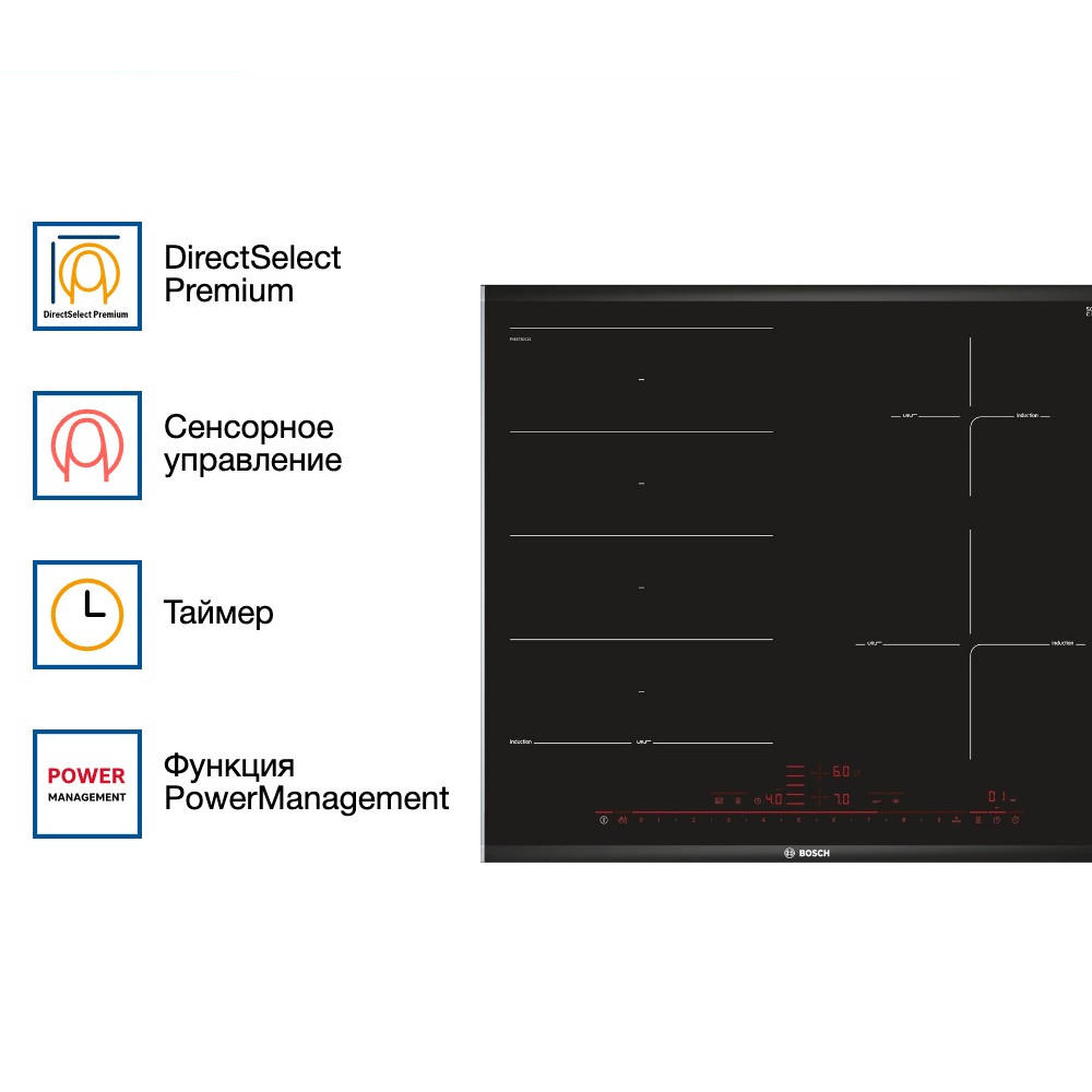 Индукционная варочная панель Bosch PXE675DC1E