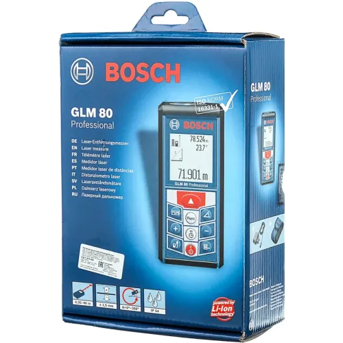 Bosch GLM 80 Professional лазерный дальномер, 0601072300