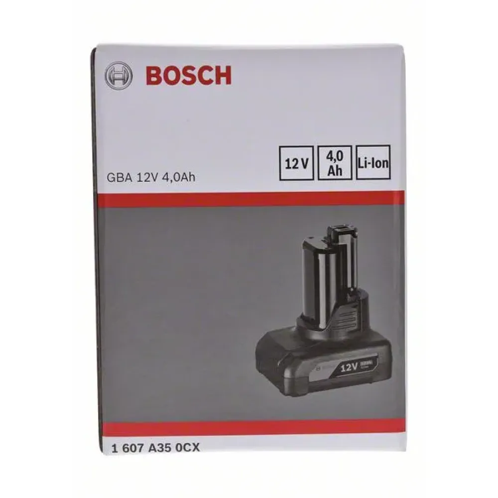 Bosch GBA 12V аккумулятор 4.0 Ач, 1607A350CX