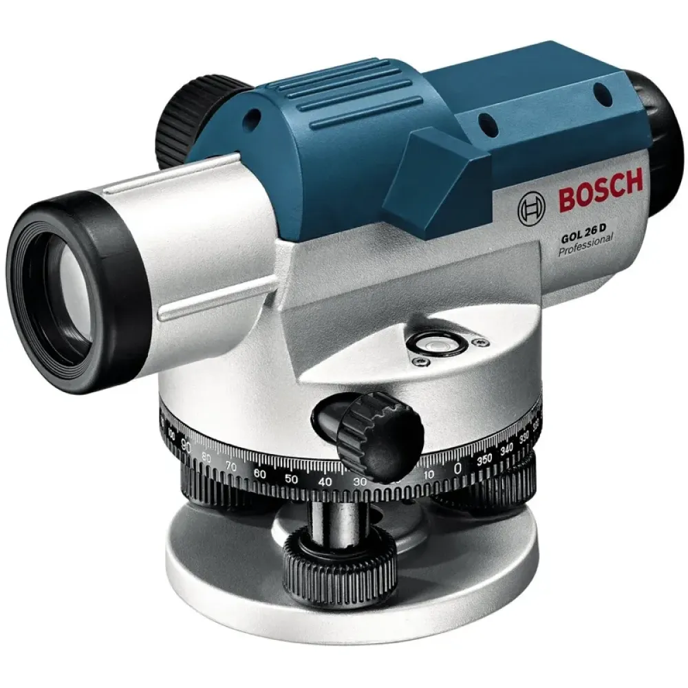 Bosch GOL 26 D Professional нивелир оптический со штативом BT 160 и рейкой GR 500, 0601068002