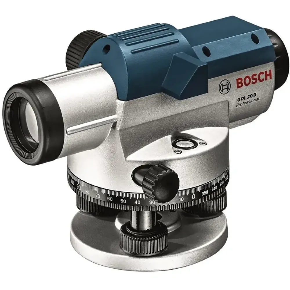 Bosch GOL 20 D Professional оптический нивелир со штативом BT 160 и рейкой GR 500, 0601068402
